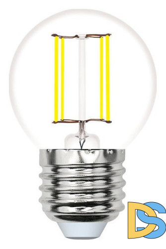 Лампа светодиодная филаментная Volpe E27 6W 4000K прозрачная LED-G45-6W/4000K/E27/CL/SLF UL-00008309