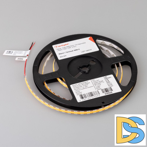 Светодиодная лента Arlight COB-X400-8mm 12V Warm3000 9 W/m, IP20, CSP, 2.5m 039045