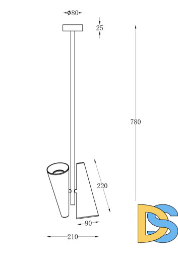 Подвесной светильник Maytoni Giro MOD095PL-02W