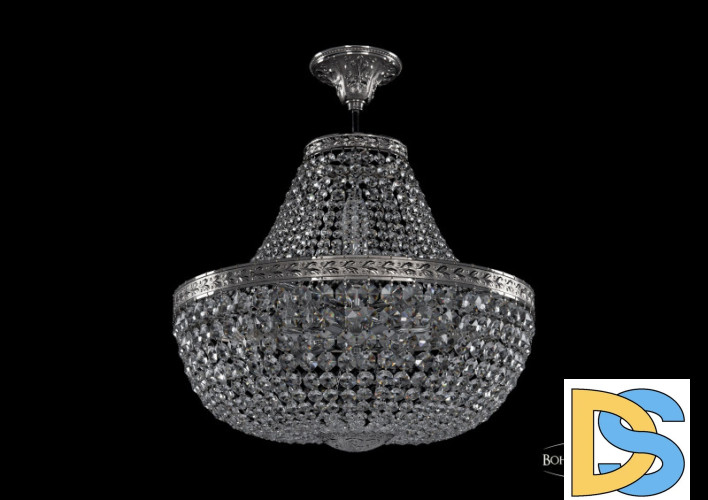 Люстра на штанге Bohemia Ivele Crystal 19111/H1/45IV NI