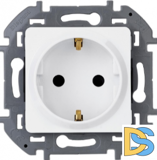 Розетка Legrand Inspiria 1-я с/з белый, 673720