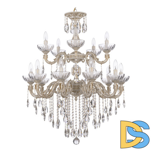 Подвесная люстра Bohemia Ivele Crystal AL79101/10+5/250/2D B WMG P Clear/M-1H