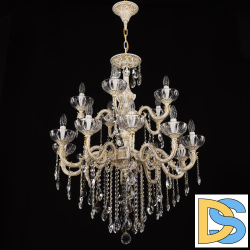 Подвесная люстра Bohemia Ivele Crystal AL79101/10+5/250/2D B WMG P Clear/M-1H