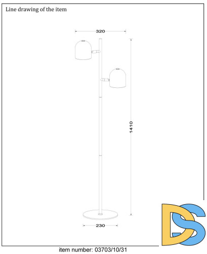 Торшер Lucide Skanska 03703/10/31