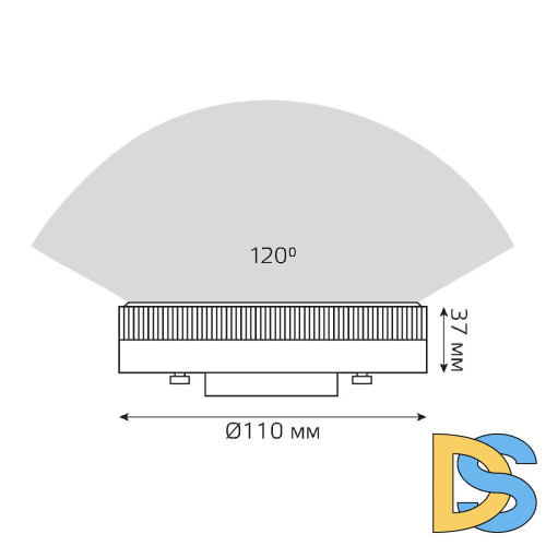 Лампа светодиодная Gauss GX70 21W 83832 матовая 83832