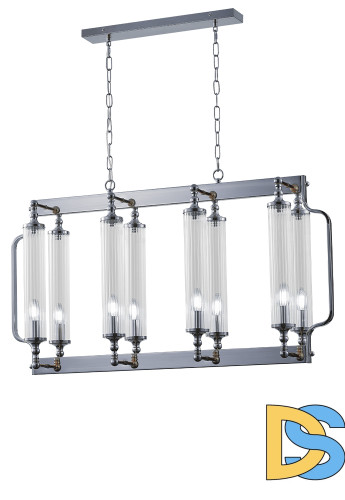 Подвесная люстра Crystal Lux TOMAS SP8 L1000 CHROME