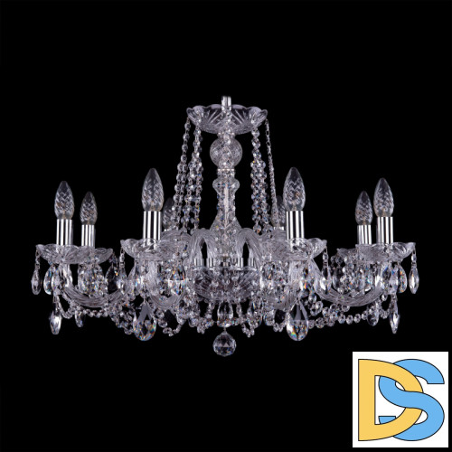 Подвесная люстра Bohemia Ivele Crystal 1402/8/240 Ni