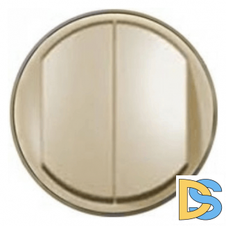 Лицевая панель для выключателя Legrand Celiane 2-кл слоновая кость, 66201