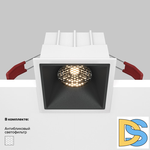 Встраиваемый светильник Maytoni Technical Alfa LED DL043-01-15W3K-SQ-WB