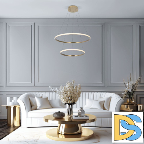 Подвесная люстра Eurosvet Collars 90264/2 латунь a064102