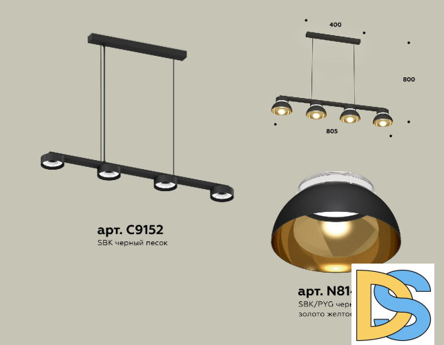 Подвесной светильник Ambrella Light Traditional (C9152, N8145) XB9152101