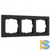 Рамка на 3 поста (черный) W0032408