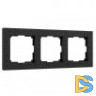 Рамка на 3 поста (черный) W0032408
