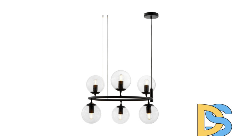 Подвесная люстра Lumina Deco Ceredo LDP 6034-6 RND BK