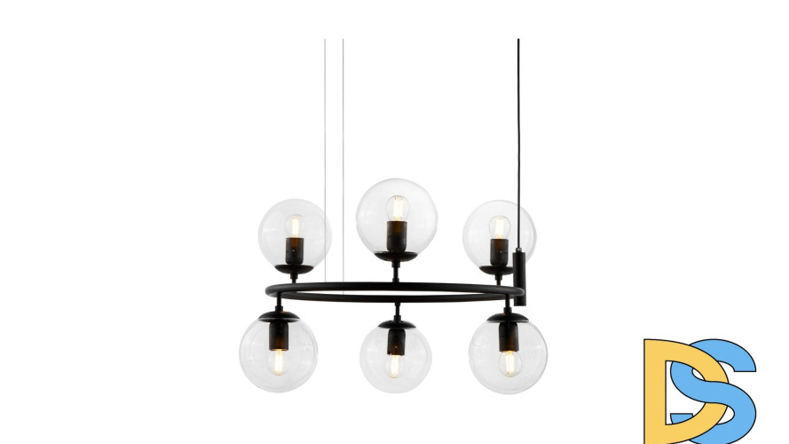 Подвесная люстра Lumina Deco Ceredo LDP 6034-6 RND BK