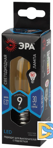 Лампа светодиодная Эра E27 9W 4000K F-LED B35-9w-840-E27 Б0046997