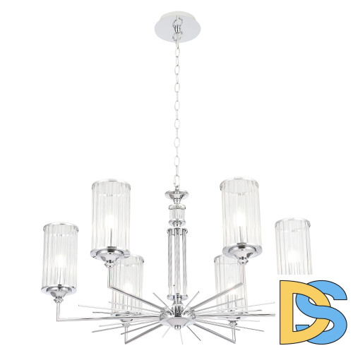 Подвесная люстра Crystal Lux GLORIA SP6 CHROME