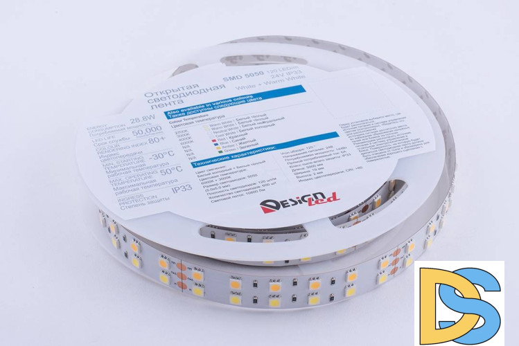 Светодиодная лента DesignLed DSG5120-24-W+WW-33 000515
