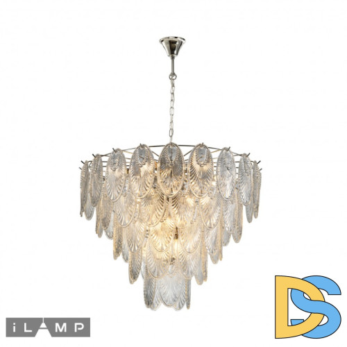 Подвесная люстра iLamp Gramercy P2548-18 Nickel