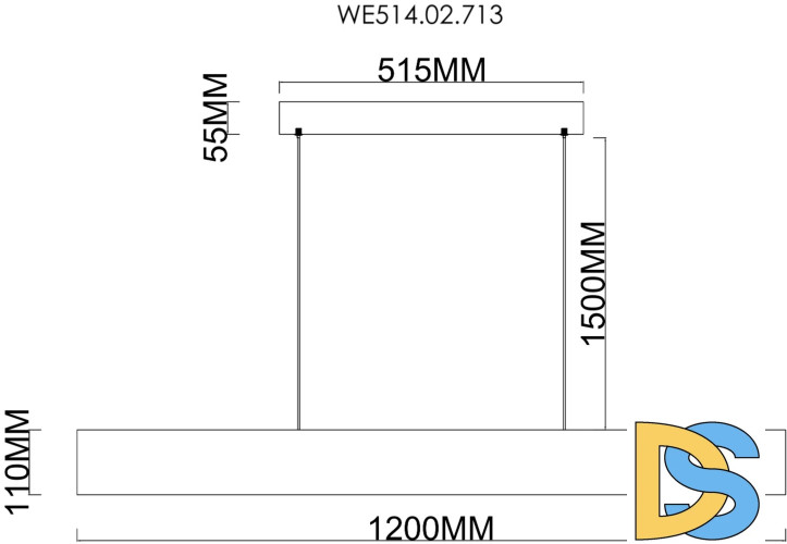 Подвесной светильник Wertmark Edda WE514.02.713