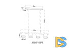 Подвесная люстра Arte Lamp Legacy A8024SP-4BK