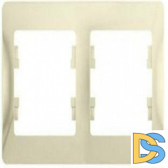Рамка 2-ая (двойная), Молочный, серия Glossa, Schneider Electric