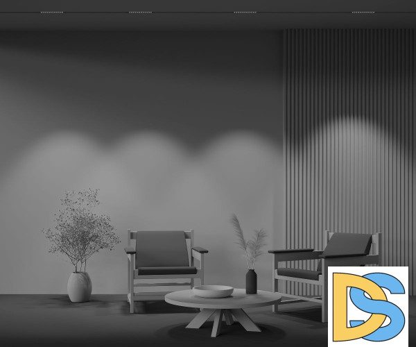 Трековый магнитный светильник Maytoni Points TR031-4-12WTW-DD-B