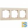 Рамка на 3 поста (шампань) W0031111