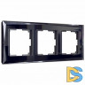 Рамка на 3 поста (черный) W0031208