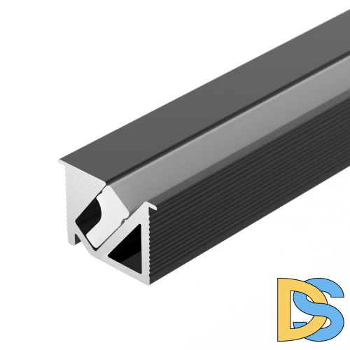 Алюминиевый профиль Arlight SL-BEVEL-H10-F14-2000 ANOD BLACK 044084