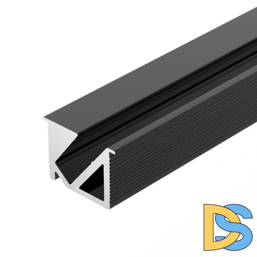 Алюминиевый профиль Arlight SL-BEVEL-H10-F14-2000 ANOD BLACK 044084