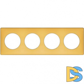 Рамка Legrand Celiane 4-постовая шафран 068674