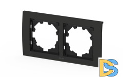 Рамка двухместная ELBI Zena Platin 500-073700-226