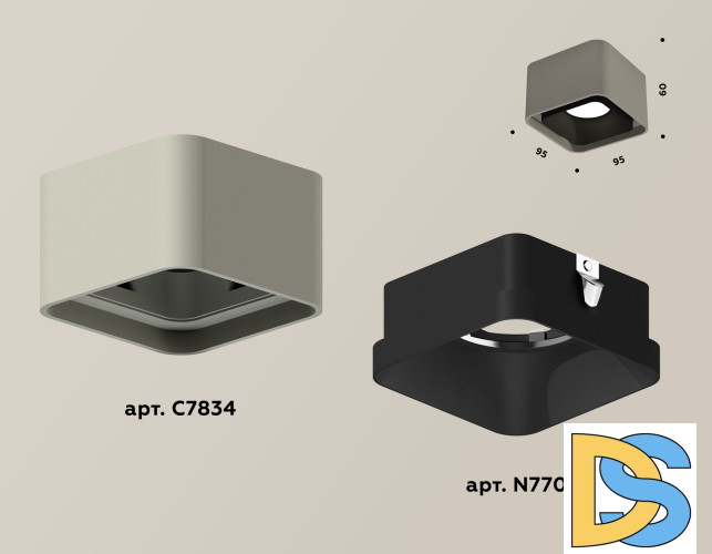 Накладной светильник Ambrella Light Techno XS7834002