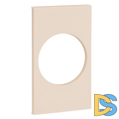 Накладка на розетку 220V с/з со шторками 16A (песочный матовый) MEITON AM04