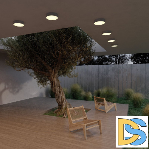 Уличный потолочный светильник Maytoni Zon IP O431CL-L30B3K