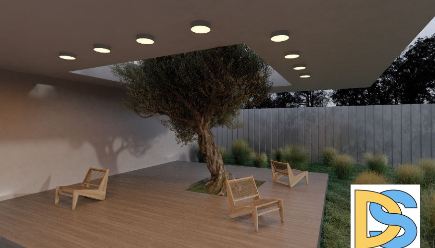 Уличный потолочный светильник Maytoni Zon IP O431CL-L30B3K