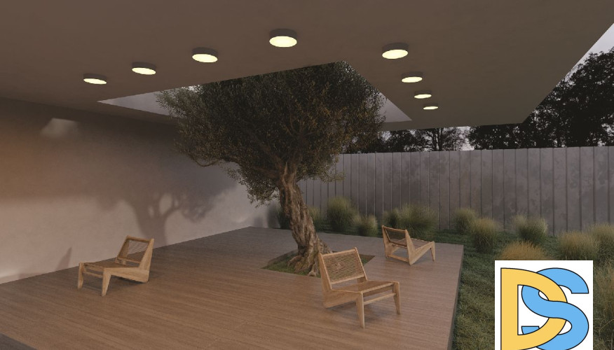 Уличный потолочный светильник Maytoni Zon IP O431CL-L30B3K