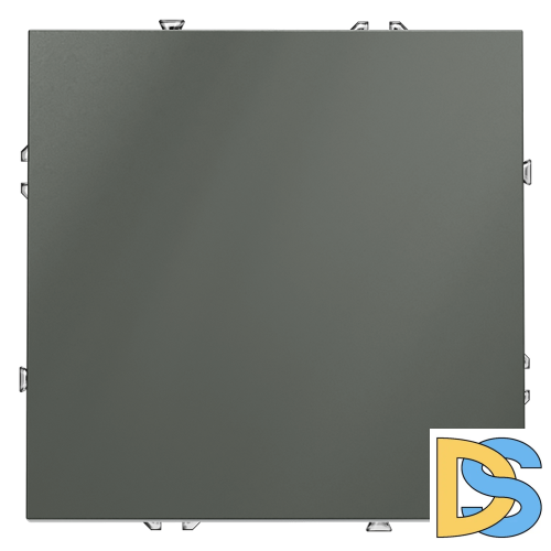 Выключатель встраиваемый VOLTUM S70 одноклавишный 10А, (титан)