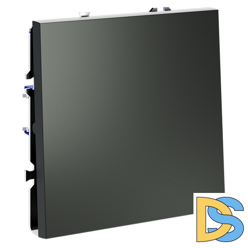 Выключатель встраиваемый VOLTUM S70 одноклавишный 10А, (титан)