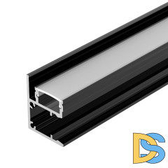 Алюминиевый профиль Arlight WALL-2228-2000 ANOD BLACK 050488