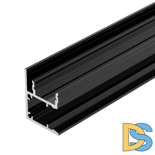 Алюминиевый профиль Arlight WALL-2228-2000 ANOD BLACK 050488