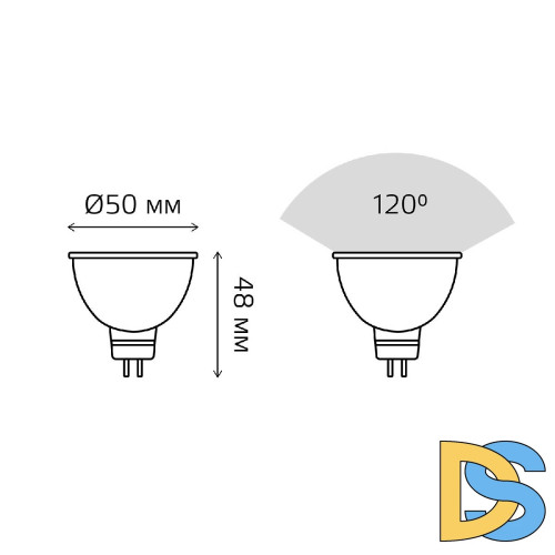 Лампа светодиодная Gauss Elementary MR16 GU5.3 7W 4100K матовая 11527