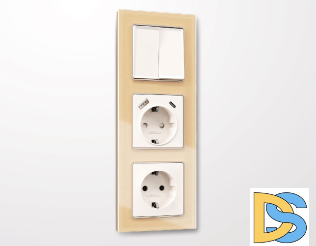 Рамка трехместная Ambrella Volt Platos AF330603