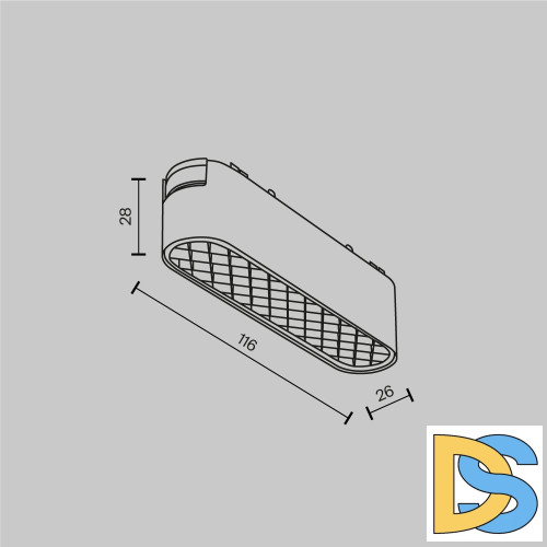 Трековый магнитный светильник Maytoni Basis Grid TR084-1-6W4K-W