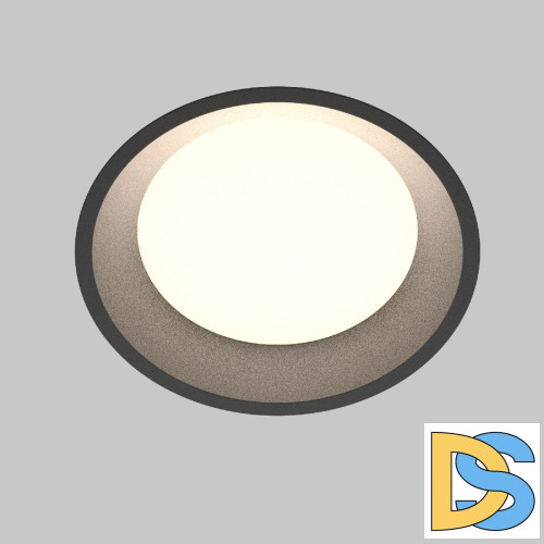 Встраиваемый светильник Maytoni Okno DL055-24W3-4-6K-B