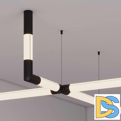 Заглушка Arlight ROUND-D36-360 BLACK с отверстием 050534