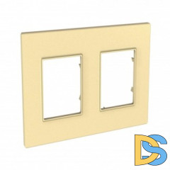 Рамка 2-ая (двойная), Карамель, серия Unica Quadro, Schneider Electric