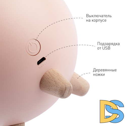 Настольная лампа Эра NLED-468-1W-P Б0052816