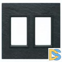Рамка 2-ая (двойная), Иберийский сланец, серия UNICA TOP/CLASS, Schneider Electric